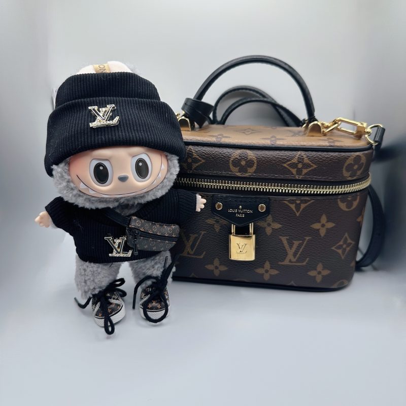Labubu LV Streetwear Black Knit Wool Boy Suit - Image 2