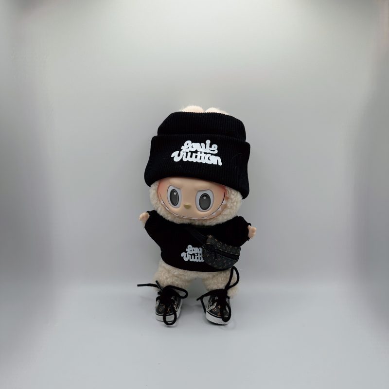 Labubu Streetwear Black Knit Wool Cool Boy Suit - Image 5