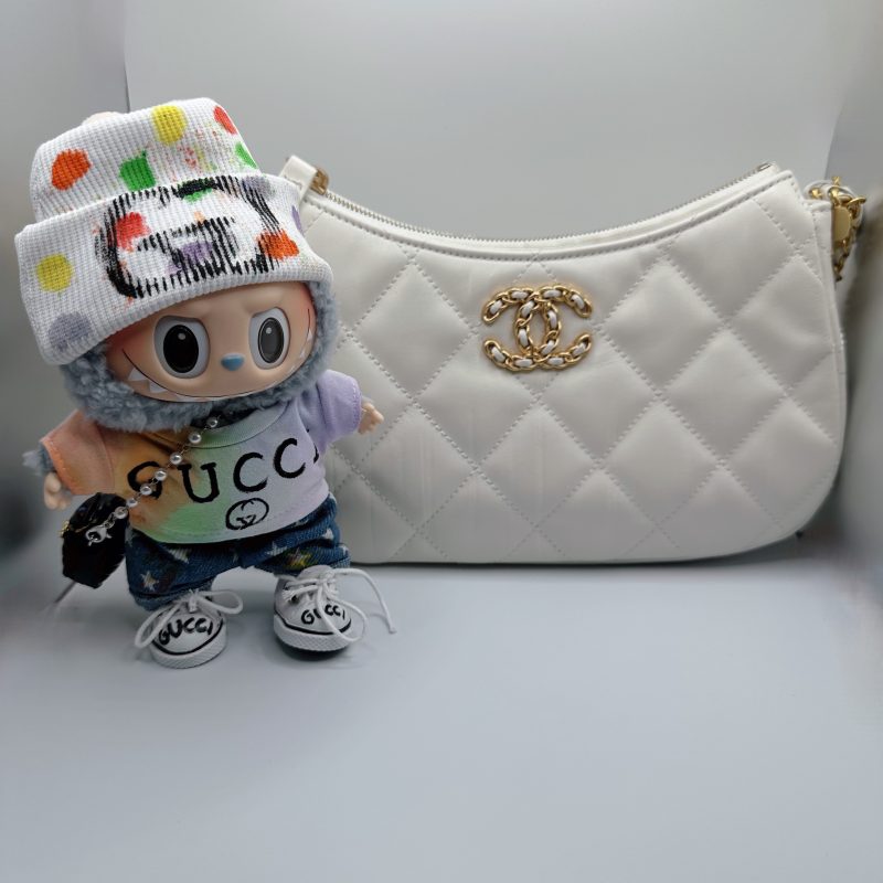 Labubu Gucci Graffiti T-shirt&Urban -Inspired Streetwear pants completely set - Image 5