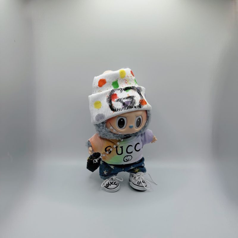 Labubu Gucci Graffiti T-shirt&Urban -Inspired Streetwear pants completely set - Image 4